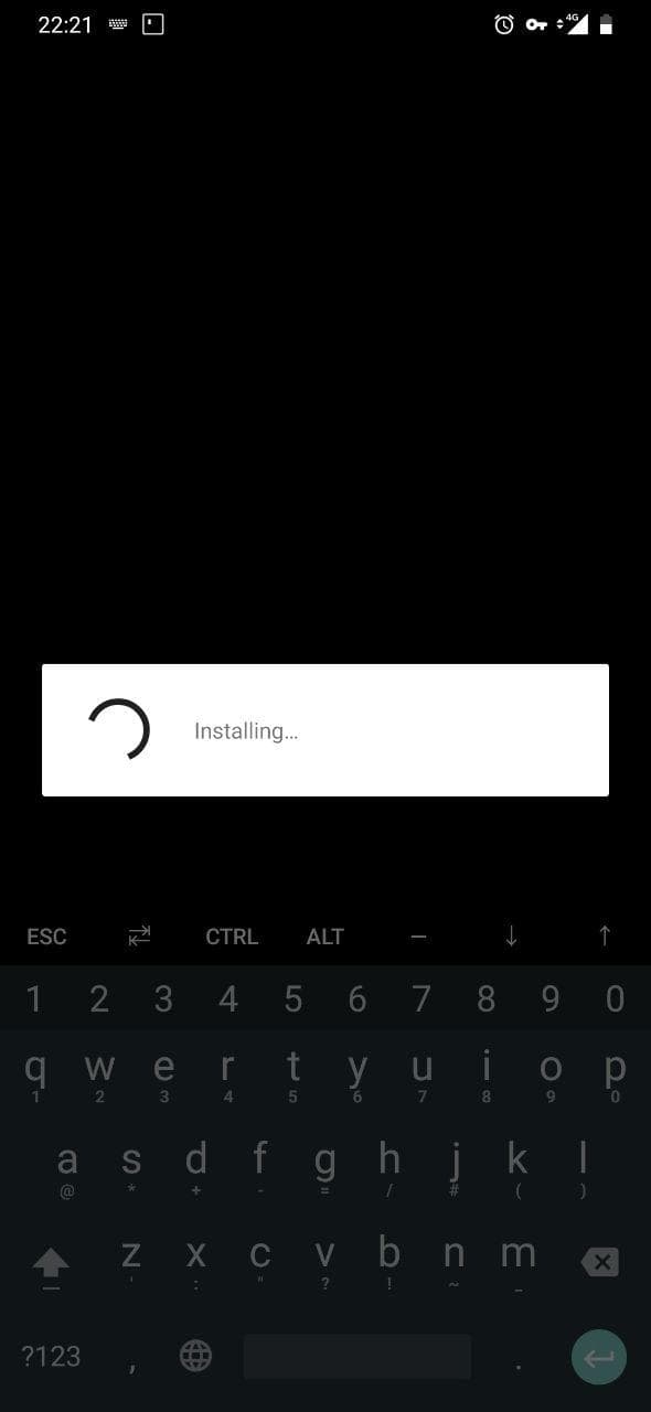installing